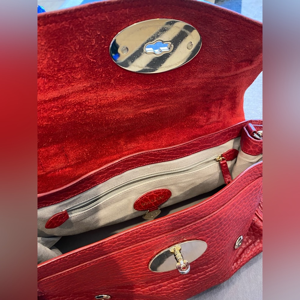 Mulberry Alexa Poppy Red Shrunken Calf - Picture 4 of 13